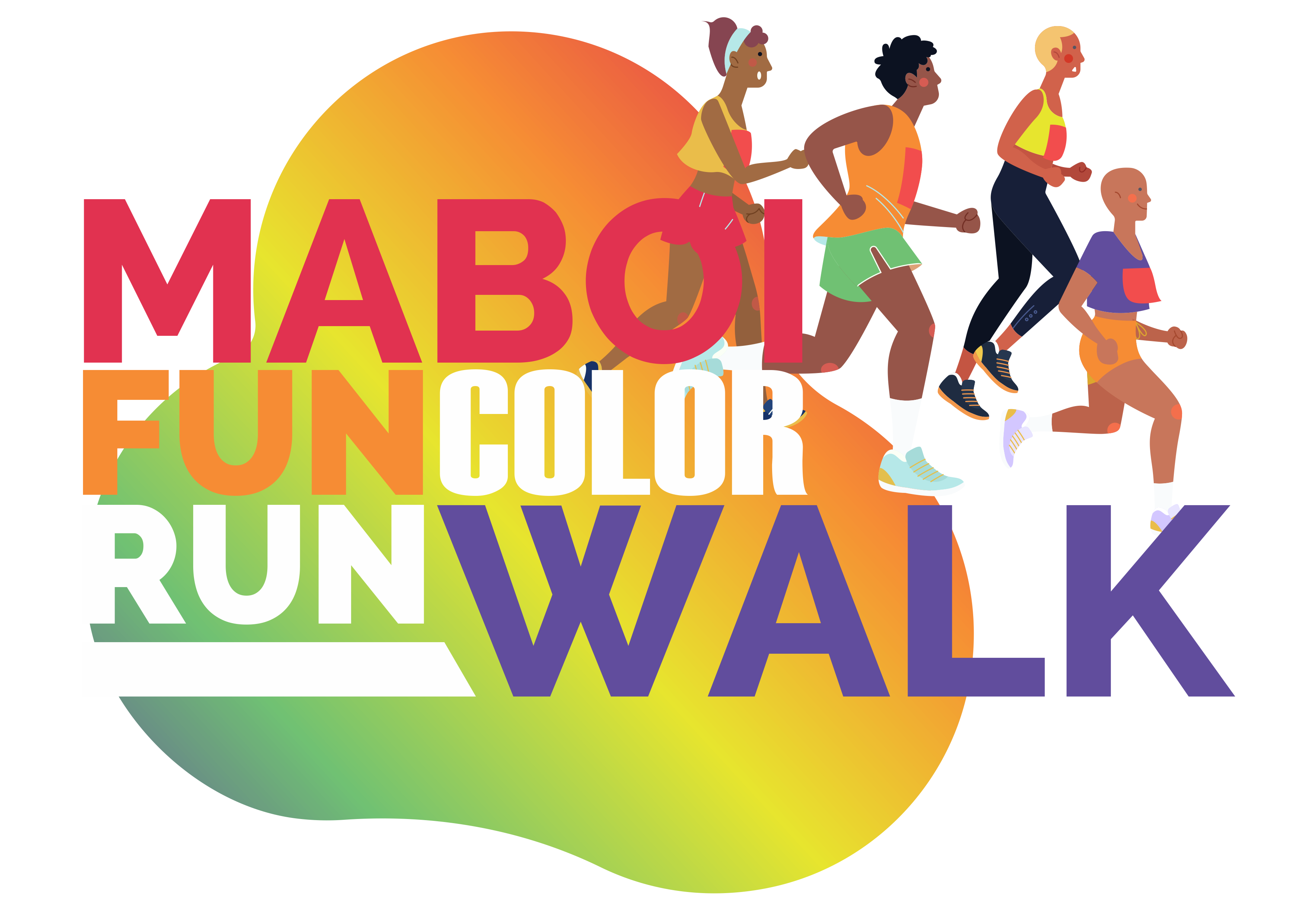 Maboi Fun Colour Run and Walk identity