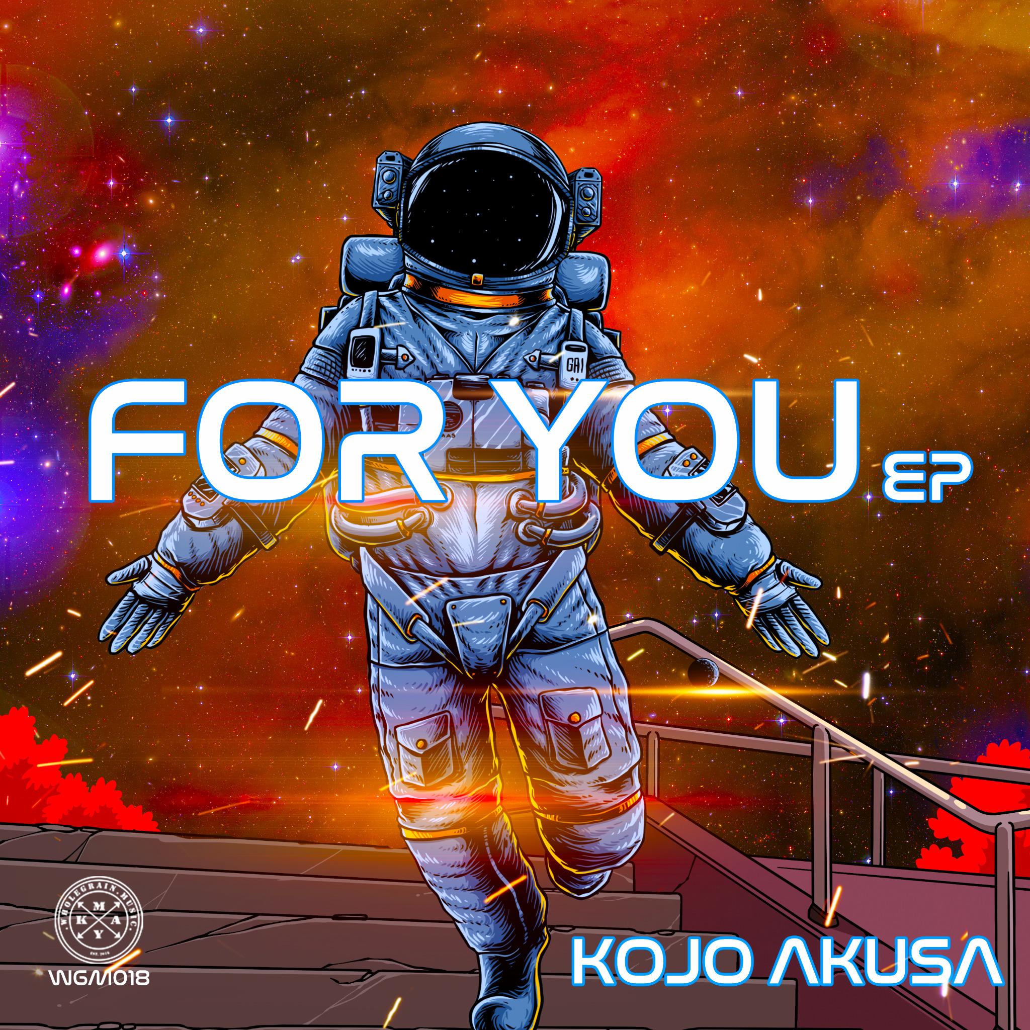 For You EP astronaut cover artwork by Kojo Akusa