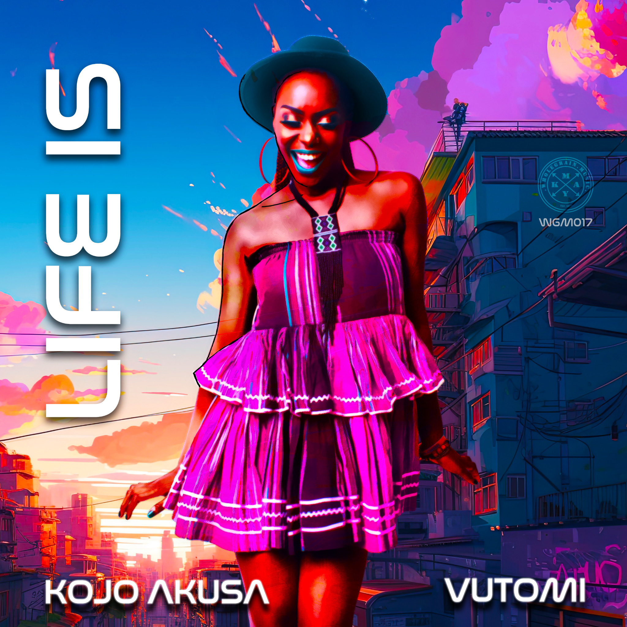 Life Is cover artwork featuring Kojo Akusa and Vutomi